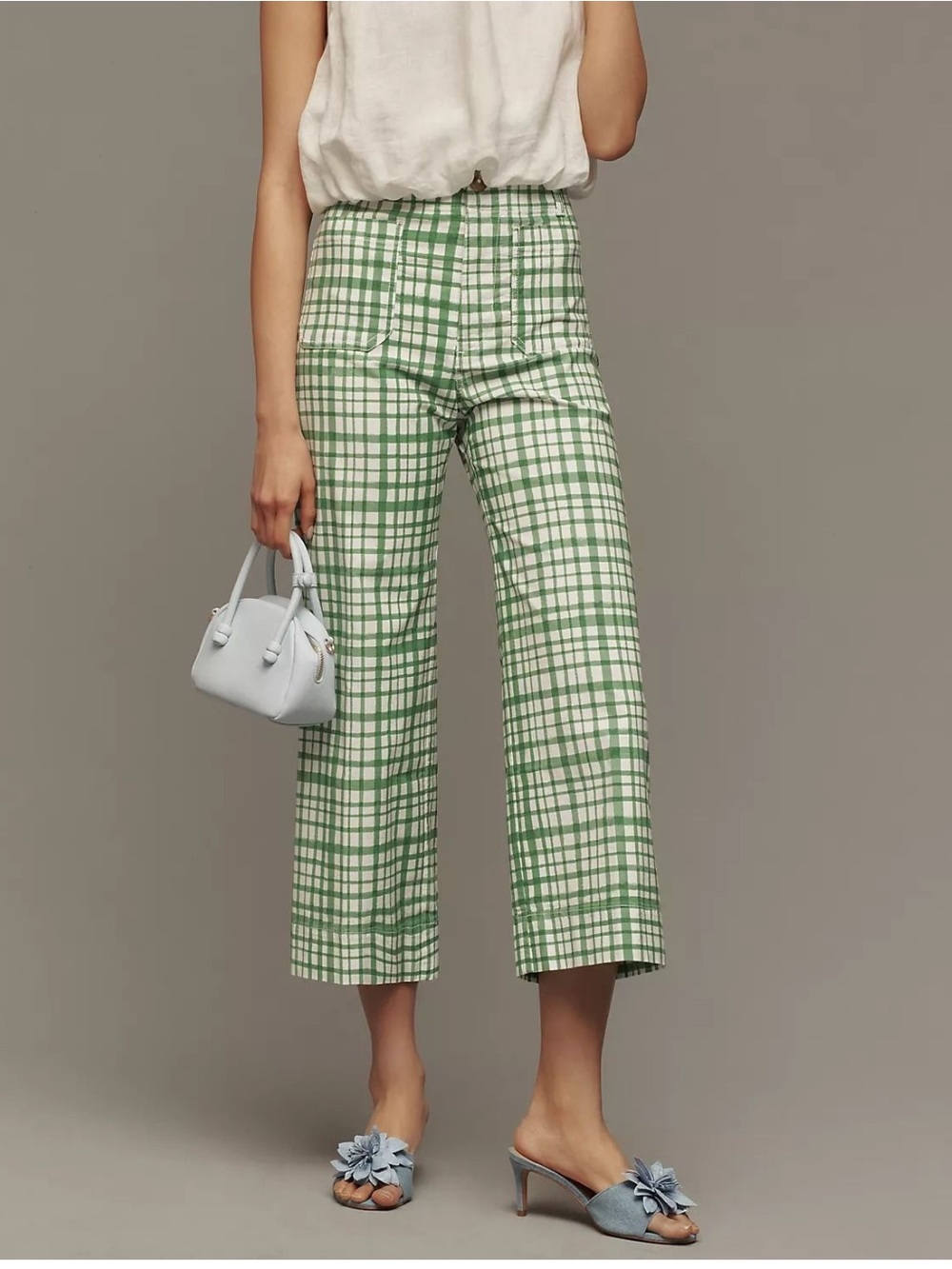 Anthropologie Maeve The Colette Cropped Wide Leg Pant - Picture 2 of 9